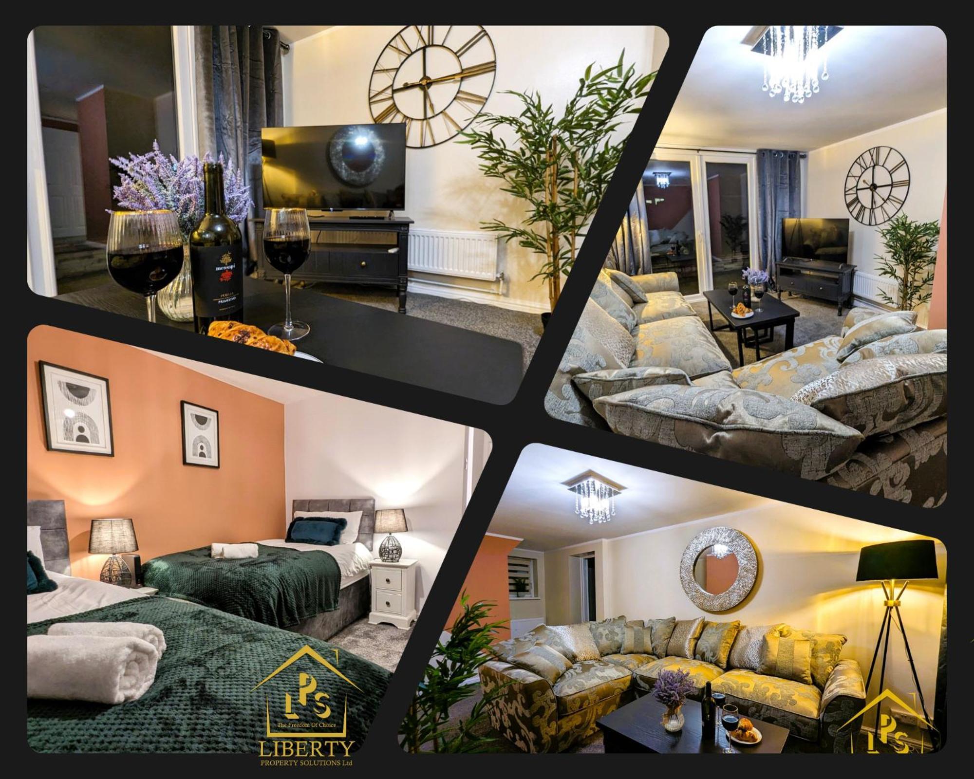 6 Guests * 4 Bedroom * Free Wi-Fi *亨廷登 外观 照片